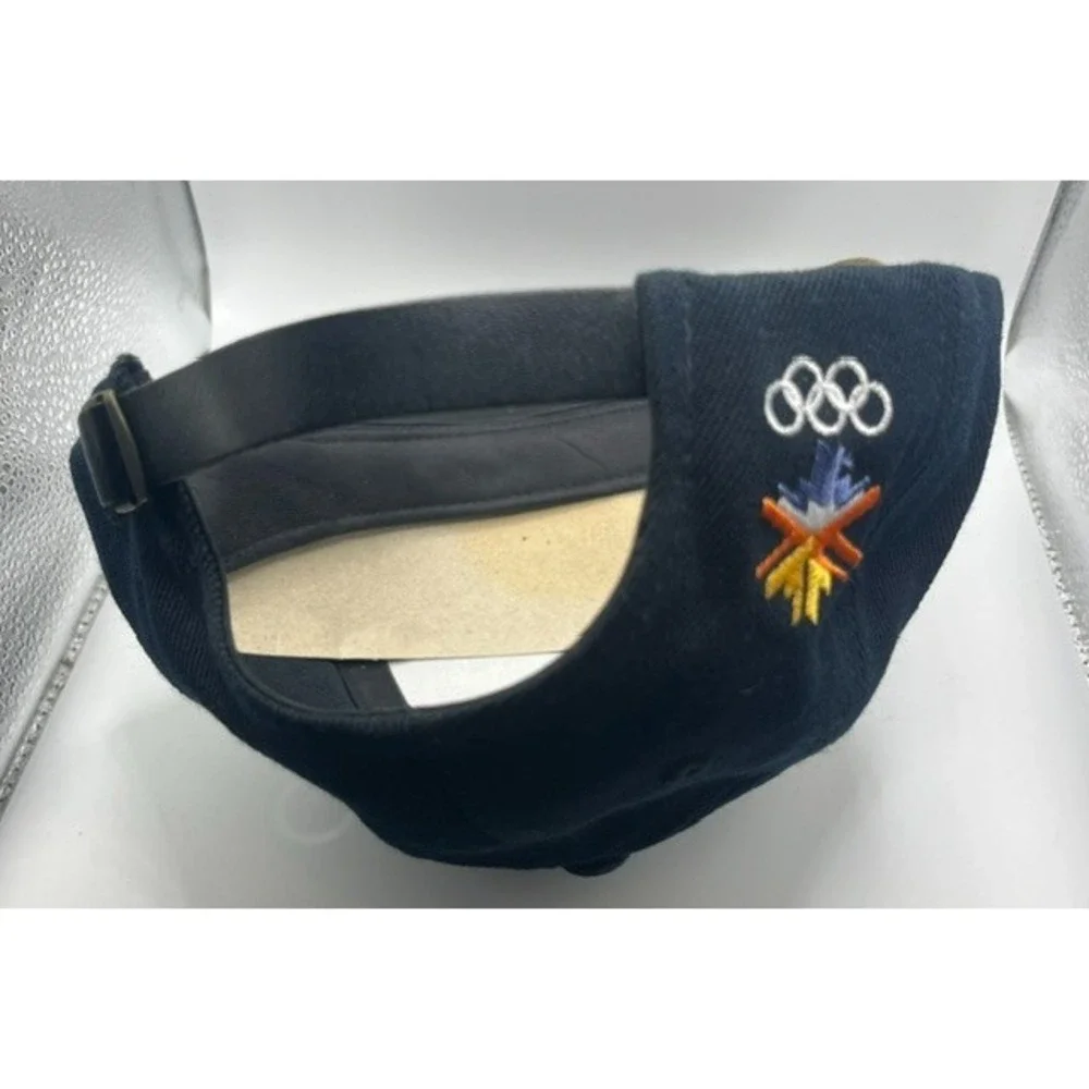 Vintage 2002 Salt Lake Olympic Winter Games Two Toned Metal Logo Hat New-2114